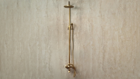 Врезная лейка для душа Hudes Standart из латуни Brass_1
