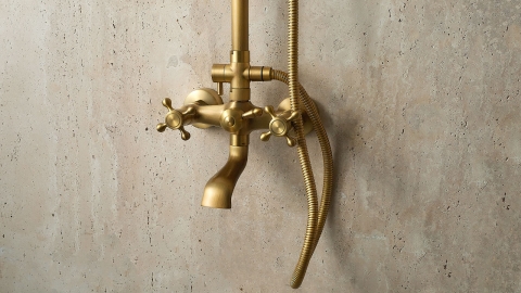 Врезная лейка для душа Hudes Standart из латуни Brass_2