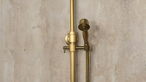 Врезная лейка для душа Hudes Standart из латуни Brass_3