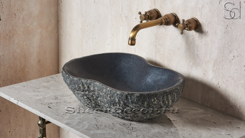 Раковина для ванной Infinity из речного камня  Grey Pearl КИТАЙ 403169311_2