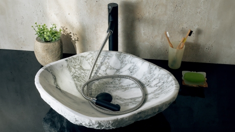 Врезной смеситель для раковины Jemi Pullout с матовой фактурой из латуни сорта Black Brass ИНДИЯ 401401008_5