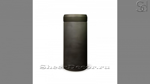 Напольная раковина на пьедестале Jenna M9 из черного бетона Concrete Black РОССИЯ 126400179 для ванной комнаты_1