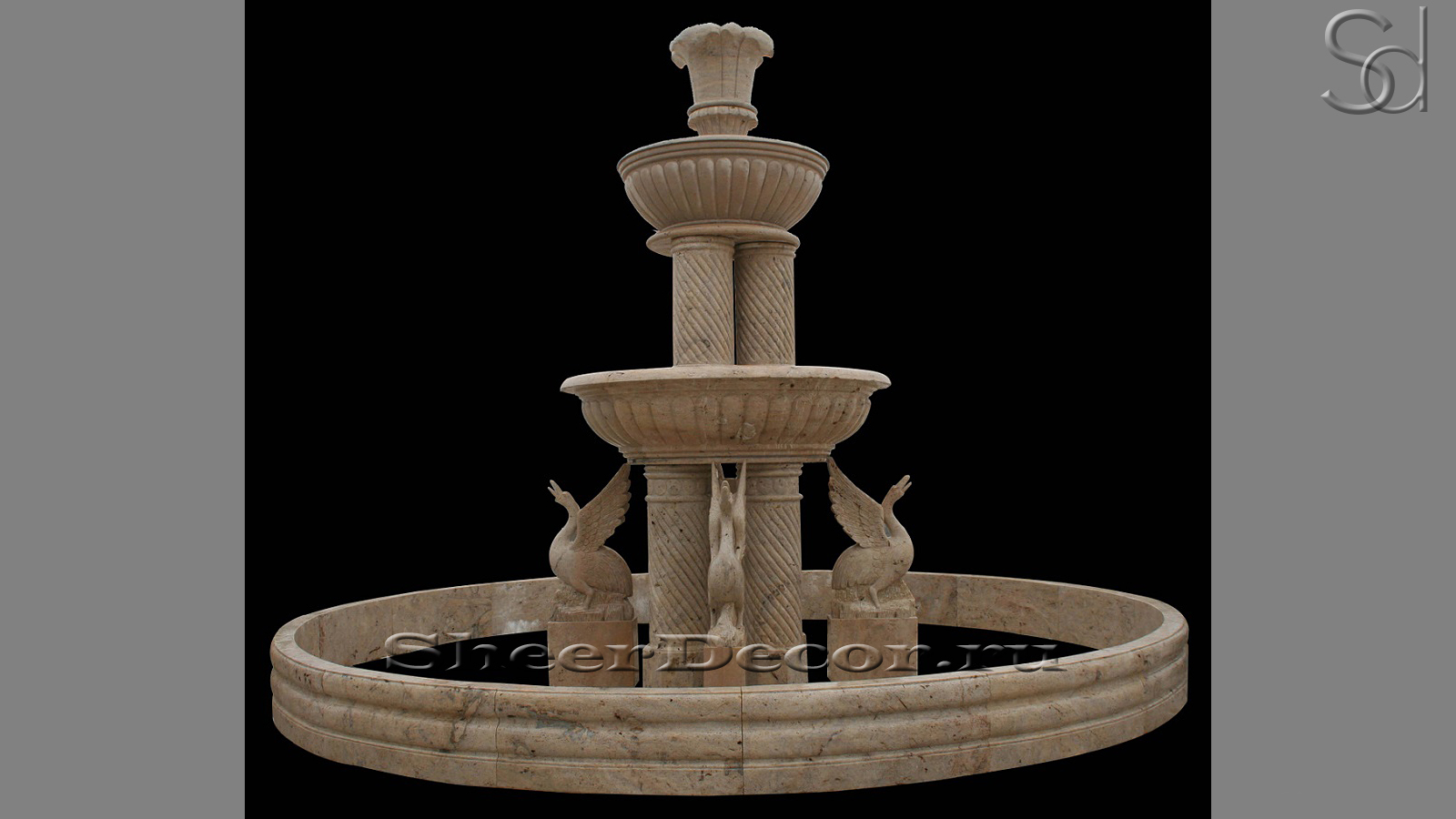 Мраморный фонтан бежевого цвета Jentl из камня сорта Jura Beige 408062941_1
