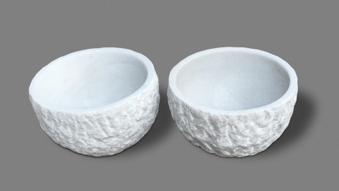 Каменная курна  Kadi из белого мрамора Crystal White ИНДИЯ 426072321_1