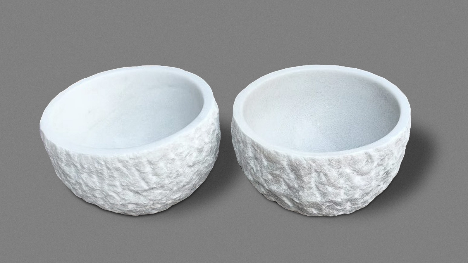 Мраморная курна Kadi из натурального камня Crystal White 426072321_1 Каменная курна Kadi из белого мрамора Crystal White ИНДИЯ 426072321_1