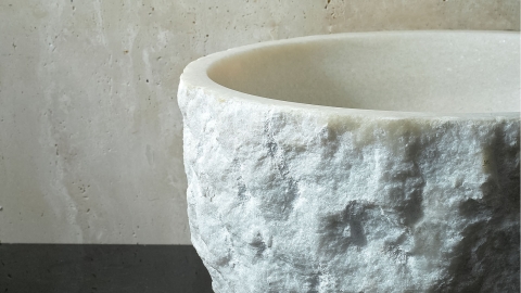 Каменная курна  Kadi из белого мрамора Crystal White ИНДИЯ 426072321_5