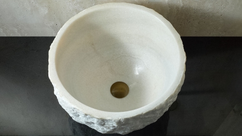 Каменная курна  Kadi из белого мрамора Crystal White ИНДИЯ 426072321_6