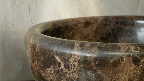 Мраморная курна  Kadi из коричневого мрамора Emperador Dark ИСПАНИЯ 426042121_6