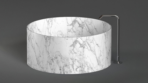 Мраморная ванна Kale из белого камня Bianco Carrara 019005051_1