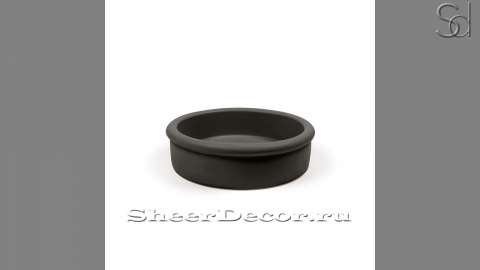 Накладная раковина Kale M17 из черного бетона Concrete Black РОССИЯ 0194001117 для ванной комнаты_1