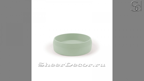 Накладная раковина Kale M15 из зеленого бетона Concrete Menthol РОССИЯ 0198101115 для ванной комнаты_1