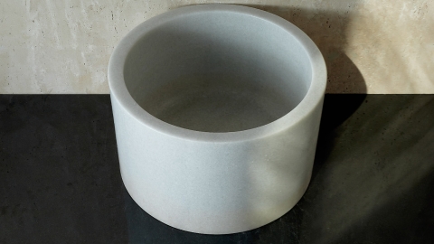 Мраморная курна Kale M19 из белого камня Crystal Grey ИТАЛИЯ 0199221219 для хамама комнаты_2