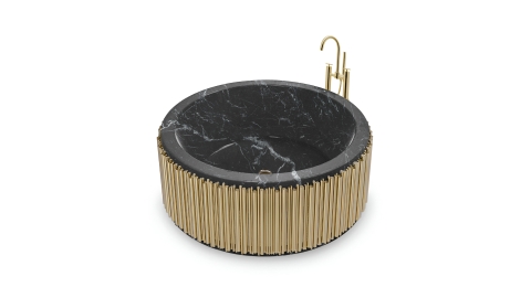 Мраморная ванна Kale M23 из черного камня Nero Marquina 0190180523_3