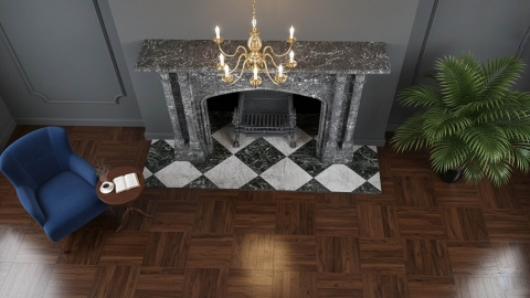 Мраморный портал черного цвета для отделки камина Karen из натурального камня Grigio Carnico 159146401_6