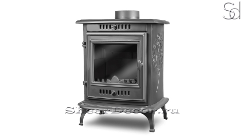 Топка для камина дровяная Kawmet P10 Gray из чугуна _1