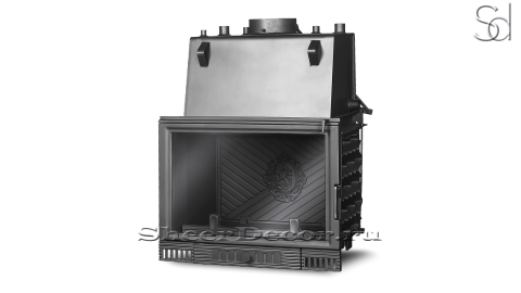Каминная топка на дровах  Kawmet W1 CO Gray из чугуна_1