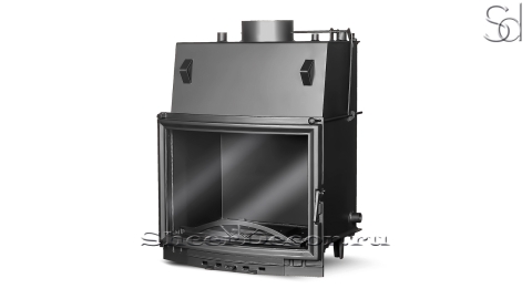 Топка для камина дровяная Kawmet W10 CO Gray из чугуна _1