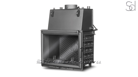 Топка для камина дровяная Kawmet W11 CO Gray из чугуна _1