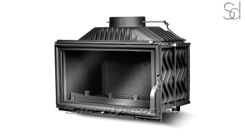 Каминная топка на дровах  Kawmet W15 10 kW Gray из чугуна_1