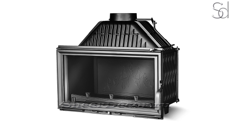 Каминная топка на дровах  Kawmet W15 18 kW Gray из чугуна_1