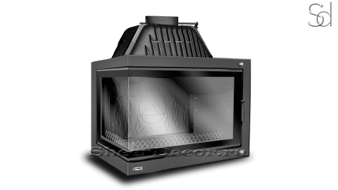 Каминная топка на дровах  Kawmet W17 Left Dekor из чугуна_1