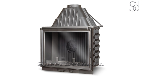 Каминная топка на дровах  Kawmet W8 Gray из чугуна_1