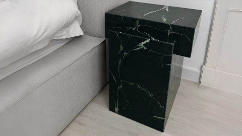 Каменный стол Ladrillo из зеленого мрамора Veria Green в сборе _1