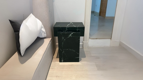 Каменный стол Ladrillo из зеленого мрамора Veria Green в сборе _4