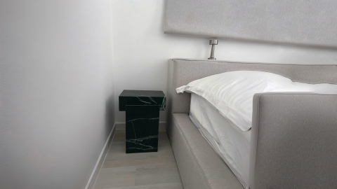 Каменный стол Ladrillo из зеленого мрамора Veria Green в сборе _6