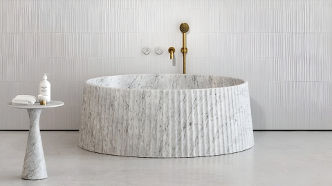 Мраморная ванна Lampada M4 из белого камня Bianco Carrara 000005554_3