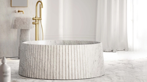 Мраморная ванна Lampada M4 из белого камня Bianco Carrara 000005554_4