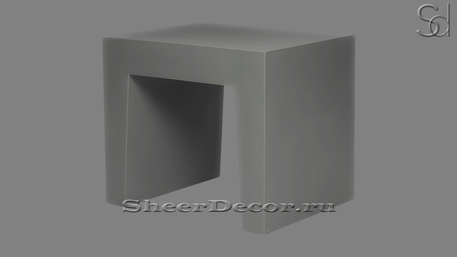 Скамейка Leanti Standard из декоративного бетона Grey C5 серый 143346931_1