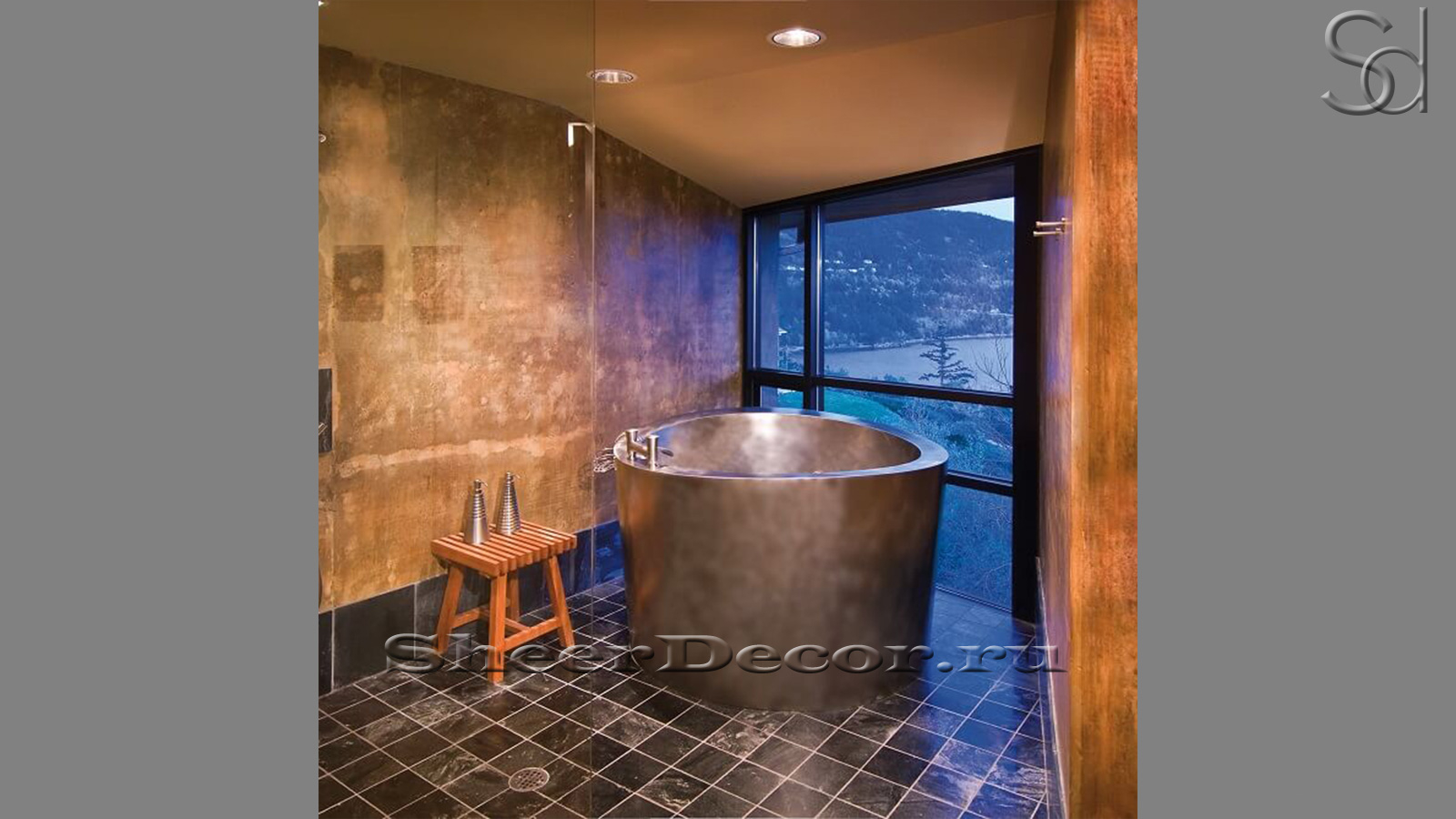 Дизайнерская ванна Lema M17 из бронзы Chrome Bronze7343036517 производство ИНДОНЕЗИЯ_1