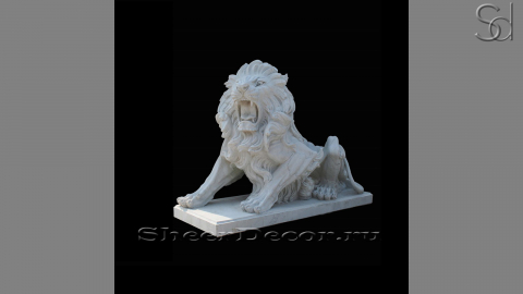 Каменная скульптура Leone Boato из белого мрамора Bianco Carrara_1