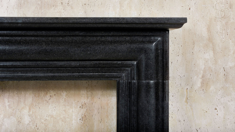 Каменный портал черного цвета для облицовки камина Lepanto M11 из гранита Absolute Black 1391161011_4