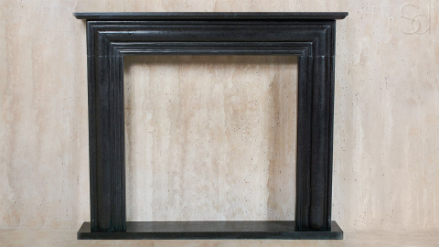 Каменный портал черного цвета для облицовки камина Lepanto M11 из гранита Absolute Black 1391161011_5