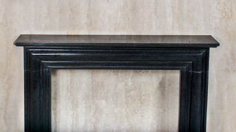 Каменный портал черного цвета для облицовки камина Lepanto M11 из гранита Absolute Black 1391161011_6
