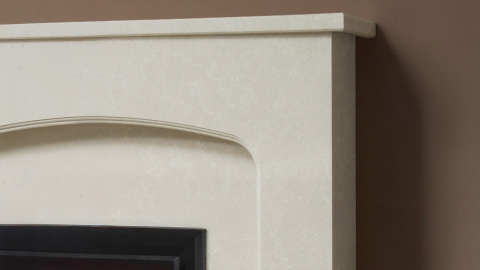 Мраморный портал белого цвета для отделки камина Lepanto M3 из натурального камня Bianco Perlino 139122103_5