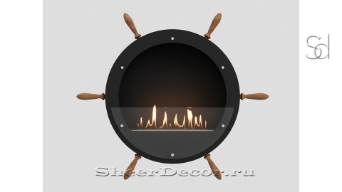Каминная биотопкаметаллический Lux Fire ВБКК Капитан 800 S из жаропрочной стали_1