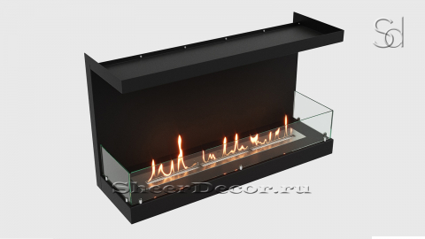 Каминная биотопкаметаллический Lux Fire ВБКФ 1100М из жаропрочной стали_4