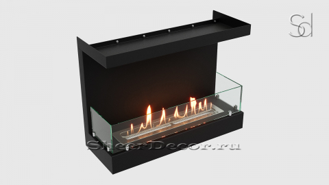 Биотопка для камина Lux Fire ВБКФ 640 S из жаропрочной стали металлический_5