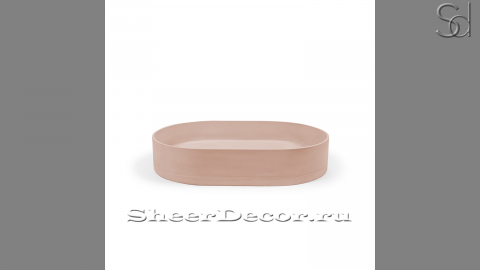 Розовая раковина Margo из архитектурного бетона Concrete Coral РОССИЯ 100821111 для ванной комнаты_1