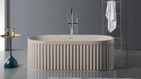 Каменная ванна Margo M33 из бежевого мрамора Crema Marfil 1000350533_2