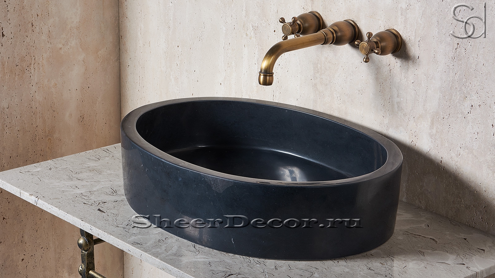 Накладная раковина Margo из черного мрамора Nero Marquina _1600_pixels_3 Черная раковина Margo из мрамора Nero Marquina в ванную комнату _1600_pixels_3