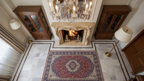 Каменный портал желтого цвета для облицовки камина Marissa M7 из мрамора Amarillo 131124407_8