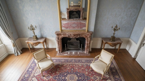 Каменный портал красного цвета для облицовки камина Marissa M9 из мрамора Rosso Levanto 131053409_5