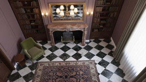 Мраморный портал красного цвета для отделки камина Marissa M2 из натурального камня Rouge Belge 131134402_6