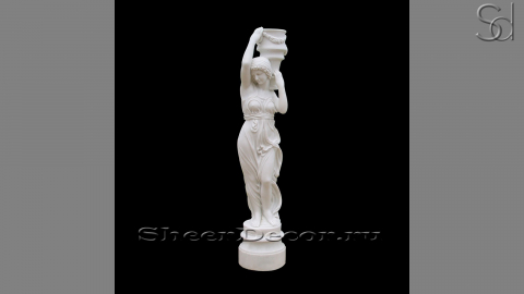 Каменная скульптура Musa Lesene из белого мрамора Bianco Extra_1
