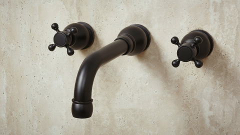 Врезной смеситель для раковины Nest Bubble с матовой фактурой из латуни сорта Black Brass ИНДИЯ 569401002_1