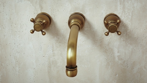 Врезной смеситель для раковины Nest Bubble из латуни сорта Brass Brushed ИНДИЯ 569353102_2